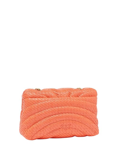 Borsa mini Classic Love Puff in rafia Arancione PINKO | 100039 A2C8B00Q